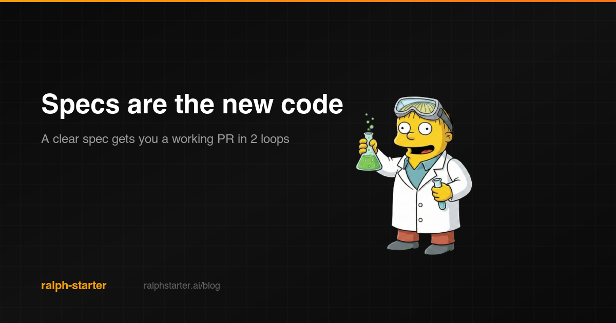 Specs are the new code